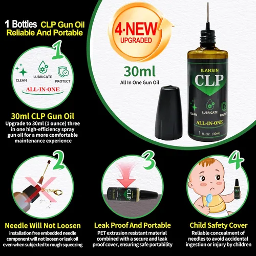 Miniatura 3 de Cotton Gun Cleaning Patches + Needle Odorless CLP Oil，Lint Free Gun Cleaning Cloth,Wipes for Pro Shot Pistol/All Caliber of Firearms Gun Cleaning