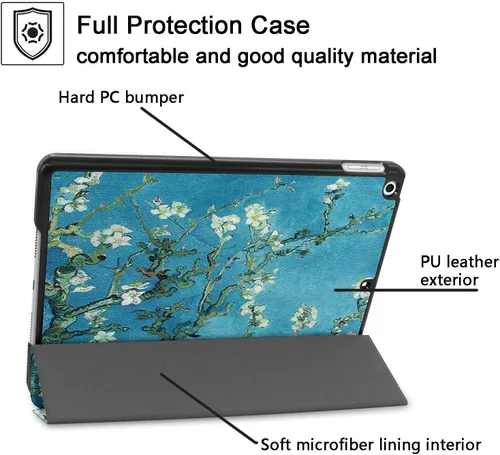 Miniatura 5 de Funda para Apple iPad 10.2 de 9ª/8ª/7ª generación (2021/2020/2019) con función de encendido y apagado automático, ultra fina y ligera, soporte