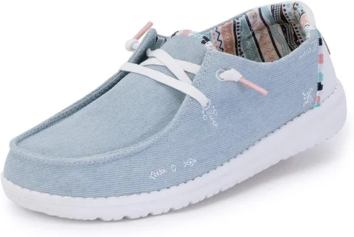 Hey Dude, Wendy - Mocasines con cordones para mujer, cómodos y ligeros, variedad de tallas y colores