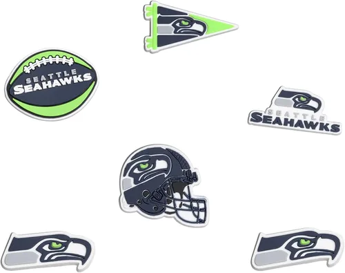 Miniatura 13 de FOCO unisex-adult NFL Team Logo 6-Pack Shoe Charms