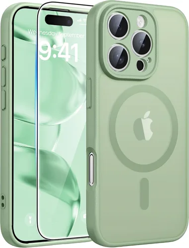 Miniatura 288 de FNTCASE - Funda para iPhone 16 Pro: magnética, mate, translúcida, de grado militar, protectora contra caídas, resistente, fina, duradera y a prueba
