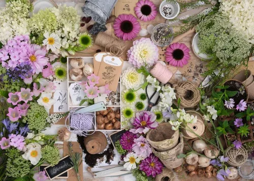 Miniatura 2 de Ravensburger - por el amor de las flores - Rompecabezas de 1000 piezas - Impresionantes y vívidas imágenes de flores primaverales - Escena floral