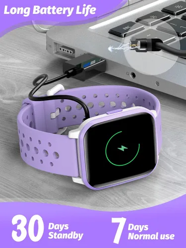 Miniatura 19 de Reloj inteligente para niños y niñas, reloj inteligente para niños, regalo para niños de 4 a 16 años con modo de sueño, 19 modos deportivos