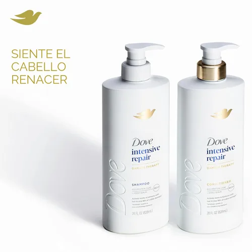 Miniatura 3 de Dove Champú de Reparación Intensiva para Cabello Dañado con Tecnología de Cuidado de Bio-Proteínas y Suero Amino 28 Fl Oz