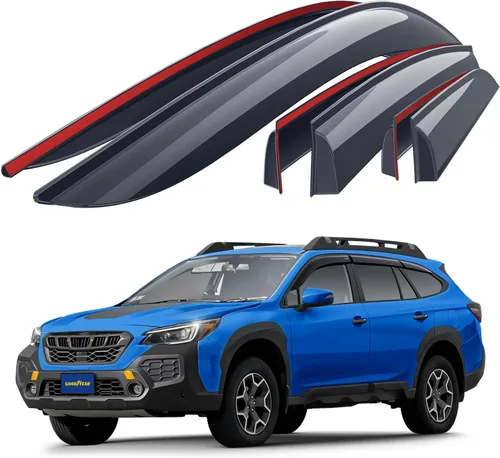 Miniatura 18 de Goodyear Deflectores de ventana inastillables para Ram ProMaster 2014-2026, protectores de lluvia con cinta, viseras de ventana, deflector