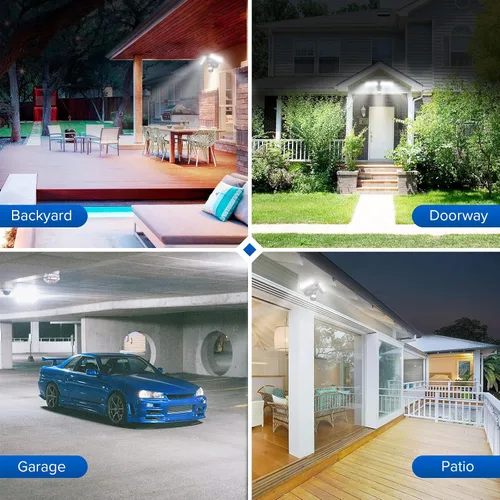 Miniatura 9 de SANSI Luces Exteriores con Sensor de Movimiento de 28W 3500LM, Reflectores Exteriores con Sensor de Movimiento, Luces de Seguridad Detector con 4