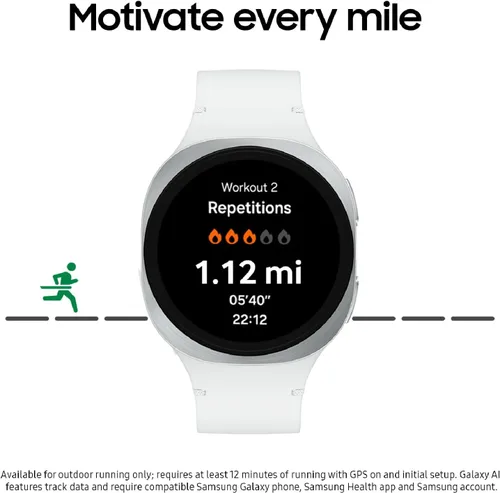 Miniatura 3 de Samsung Galaxy Watch 8 (2025) - Reloj inteligente Bluetooth de 1.575 pulgadas, diseño de cojín, monitor de fitness, entrenamiento de sueño, Negro