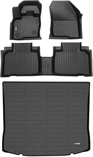 Miniatura 34 de HAFIDI® - Tapetes para auto con almacenamiento debajo del asiento, para todo clima, antideslizantes, de elastómero termoplástico, para la primera