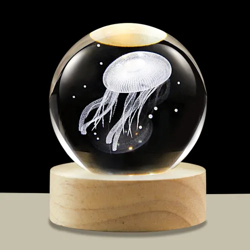 Miniatura 22 de Bola de cristal 3D de la Vía Láctea, luz nocturna multicolor, lámpara decorativa para ciencia, astronomía, espacio, regalos para novios, esposos
