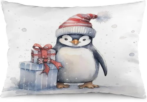 Miniatura 20 de Fundas de almohada de primavera con bonitos muñecos de nieve, fundas de almohada rústicas para vacaciones, funda de almohada tamaño Queen