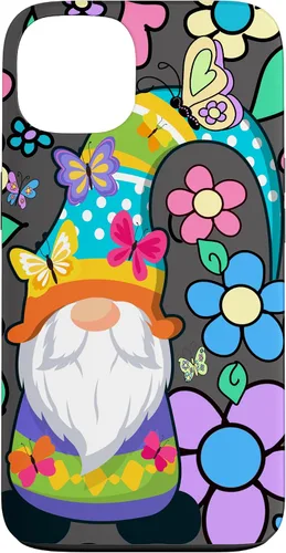 Miniatura 7 de Floral Daisy Flower Pattern with Butterflies Funny Gnome Case for iPhone 17