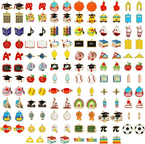 Dijes de aleación esmaltada para playa, viaje, collar, pulsera, bricolaje, carft, pulsera de deocración, collar, manualidades, accesorios de estilo