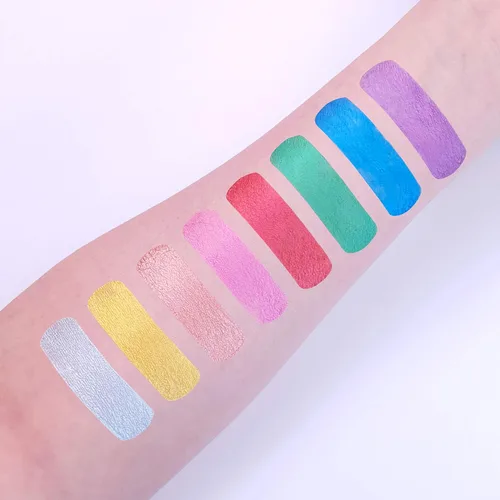 Miniatura 2 de Cosmic Moon - Maquillaje metálico para la cara y el cuerpo - 0.40 fl oz - ¡Crea fascinantes diseños de pintura facial metálica! - El juego de 8