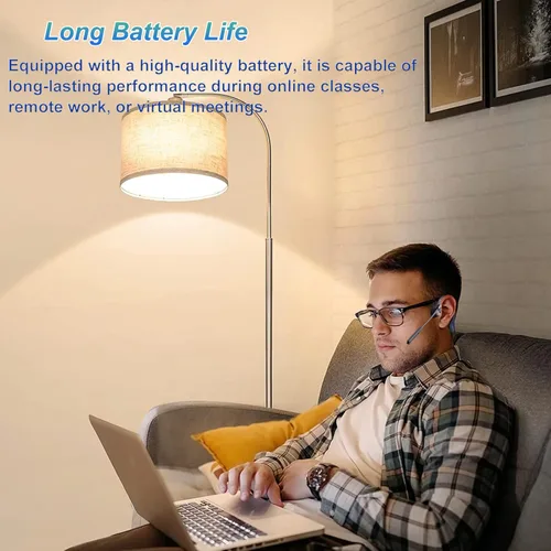 Miniatura 6 de Auriculares de conducción ósea de oído abierto con micrófono, auriculares Bluetooth impermeables de conducción ósea, juego de auriculares Set negro