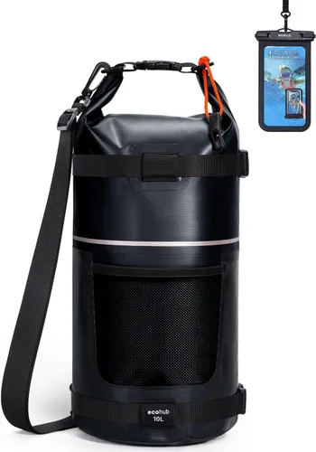 Miniatura 9 de ECOHUB - Bolsa seca impermeable para mujeres y hombres, 5 L/10 L/20 L, ligera, con tapa enrollable, mochila de almacenamiento seca para viajes