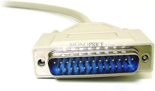 Miniatura 4 de Monoprice Cable moldeado DB25 M/F de 3 pies (101591) Blanco