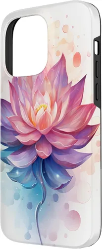 Miniatura 2 de Funda para iPhone 14 Pro Max Lotus Flower Symbol of Beauty and Spirituality Illustration Case