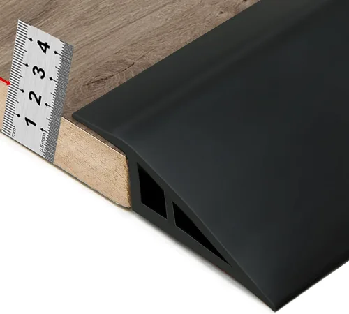 Miniatura 19 de BNELL Tira de molduras para bordes de alfombras y pisos, Tira de transición de piso autoadhesiva de PVC, Umbrales para puertas con una altura menor