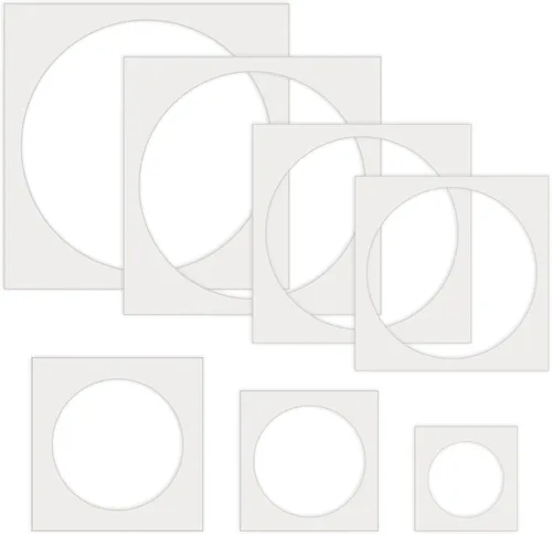 Teling 14 Piezas Plantillas Grandes para Pintar en Madera Plástico Plantilla de 5 Puntas Plantillas de Pintura para Tela Paredes Artes Papel