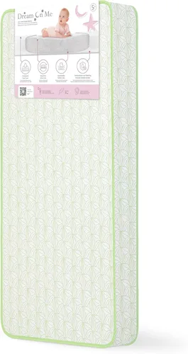 Miniatura 11 de Dream On Me Little Lullaby - Colchón 2 en 1 para cuna, de doble cara para bebés y niños pequeños, funda impermeable, certificado GREENGUARD Gold, se