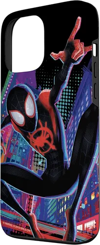 Miniatura 2 de Funda para iPhone 13 Pro Max Marvel Spider-Man Into the Spider-Verse Miles Morales City