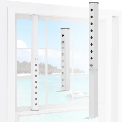ZhouDaShu Barra corta de bloqueo de ventana ajustable de 4 piezas, barras de seguridad de CA para seguridad infantil, topes de ventana para pequeñas