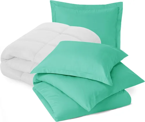Miniatura 47 de Nestl - Juego de ropa de cama Queen con edredón – Juego de edredón para cama queen; Juego de funda de edredón Queen, Juego de edredón azul playa