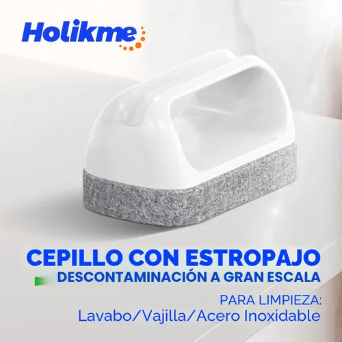 Miniatura 3 de Holikme - Juego de 7 cepillos de limpieza profunda, esponjas con punta raspadora para paredes de piscina, baño, lechada, suelo, bañera, ducha y Verde