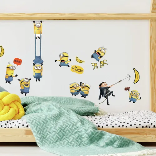 Miniatura 5 de RoomMates Minions: The Rise of Gru - Adhesivos para pared, vinilo, 30 calcomanías