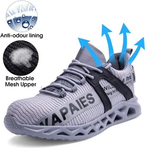 Miniatura 4 de Best Womens Steel Toe Shoes Women's Lightweight Composition Toe Work Shoes Fashion Steel Toe Shoes for Men Safety Shoes Proof Resistant for