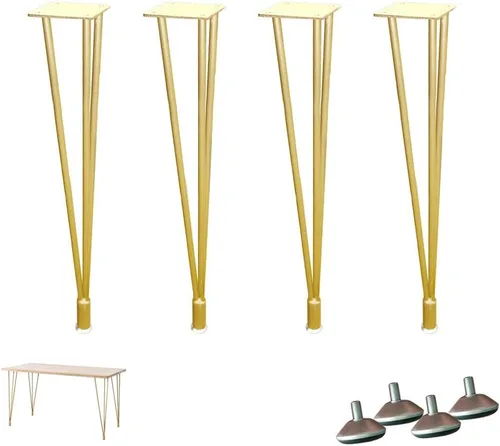 Miniatura 14 de Patas ajustables de metal para muebles, patas de mesa de centro, 3 varillas, ajustables de 0 a 0.394 in, para escritorio, mesa de comedor, mesa