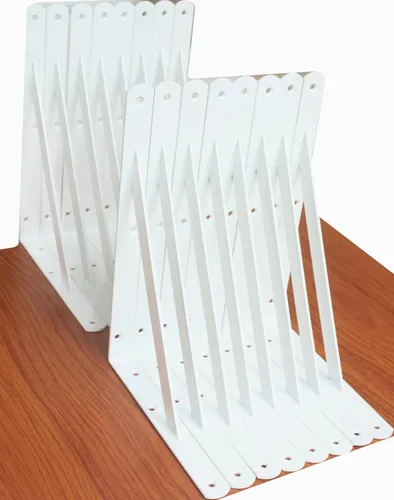 Miniatura 76 de Paquete de 16 soportes de estante resistentes negros de 20 pulgadas de largo x 12 pulgadas de alto con tornillos, soportes de estante de metal