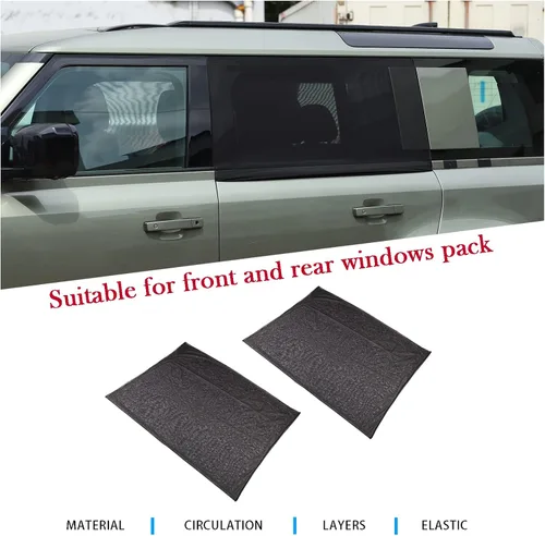 Miniatura 5 de 100% de protección contra insectos, compatible con Land Rover Defender 90 110 2004-2022, cortinas de malla transpirable para puertas y ventanas