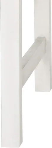 Miniatura 6 de SAFAVIEH Colección de muebles de patio al aire libre - Banco de madera de acacia envejecida blanca antigua con detalles plateados, asientos clásicos