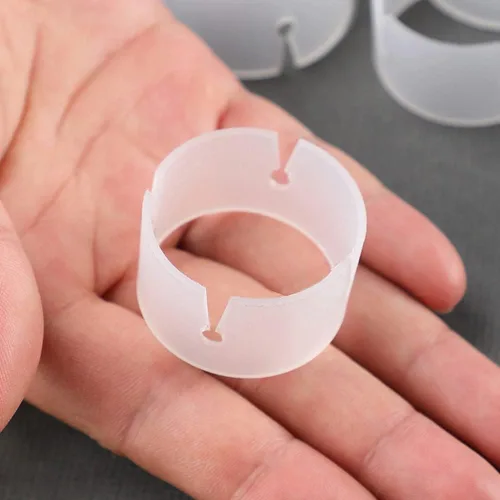 Miniatura 5 de AKOAK Conector de hebilla de anillo de arco de globos de plástico blanco 50 – Arco de globos de bricolaje para decoración de cumpleaños – 50