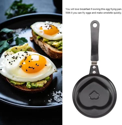 Miniatura 6 de plplaaoo Mini bandeja para huevos, sartén de huevos, sartén antiadherente para huevos, sartén antiadherente innovadora coreana para desayuno