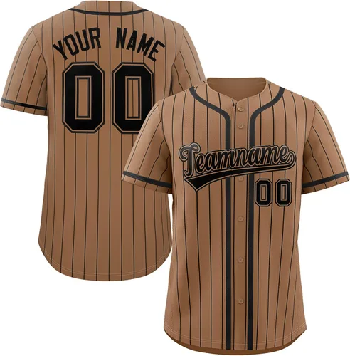 Miniatura 6 de Camiseta de béisbol de rayas finas personalizada hipster hip hop, camisetas deportivas con nombre y número del equipo personalizado para hombres