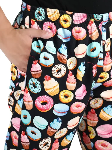 Miniatura 3 de Pantalones de chef unisex impresos 100% algodón para hombres y mujeres, pantalones de chef con cordón para servicio de alimentos, panaderos