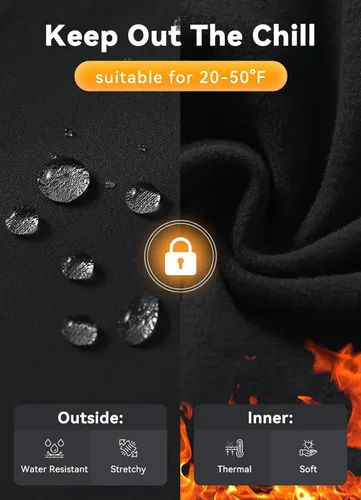 Miniatura 4 de BALEAF Pantalones de ciclismo de invierno para hombre, con acolchado 4D, térmicas, resistentes al agua, para ciclismo, para clima frío, bolsillos