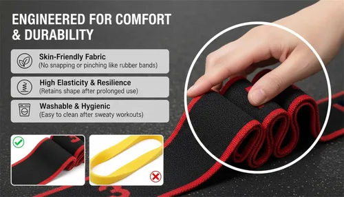 Miniatura 3 de S, Banda de Pilates, Banda de resistencia de pedal con mango, Bandas de ejercicios de resistencia, Correas de yoga para estiramiento, Ligas De Rojo
