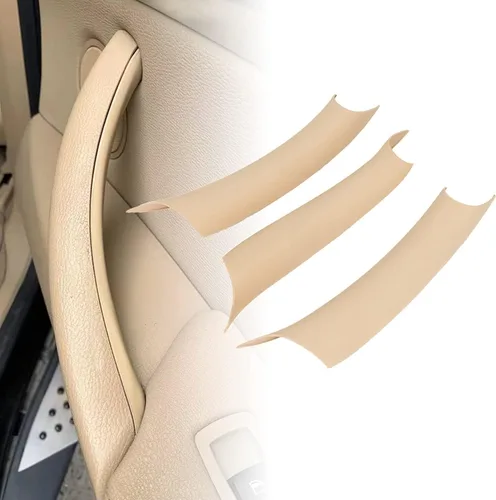 Fundas para Manija de Puerta Compatibles con BMW Serie X5 F15/F85 2014-2018, BMW Serie X6 F16/F86 2015-2018 (3 piezas) (Beige)