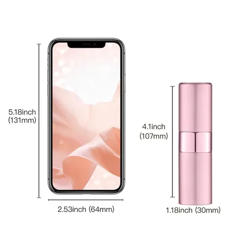 Miniatura 5 de Botella de perfume de viaje rellenable de Owlyee: spray de colonia mini para rellenar - vaporizador de fragancia vacío para hombres - tamaño grande