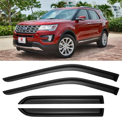 Miniatura 33 de Visores para ventanas y protectores contra la lluvia para Ford F150 de cabina estándar 1980-1996, Deflectores de viento y protectores para ventanas