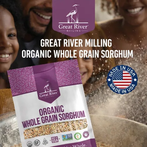 Miniatura 8 de Great River Milling Sorgo de grano entero Grano antiguo alto en proteínas Sin OMG, certificado Kosher Ideal para ensaladas, pilaf, gachas