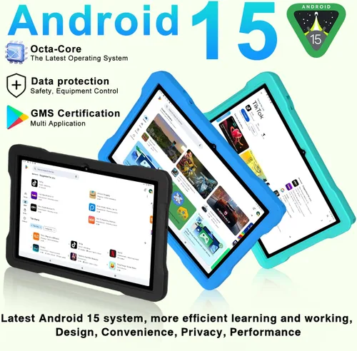 Miniatura 2 de Tablet para niños de 10 pulgadas Android 15, 30 GB RAM 64 GB ROM 1 TB de expansión, tableta Octa-Core con Gemini AI, 6000mAh, WiFi 5G, pantalla HD
