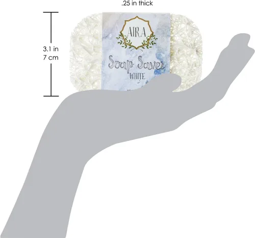 Miniatura 3 de Aira Jabonera - Plato para Jabón y Accesorio de Soporte de Jabón - Portajabones sin BPA para Ducha y Baño - Fabricado en EE. UU. - Drena el Agua