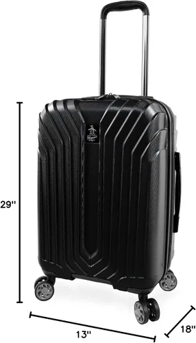Miniatura 9 de ORIGINAL PENGUIN Blake Spinner Maletas Negro, 2 piezas, Negro -, Blake - Juego de equipaje giratorio (2 piezas)