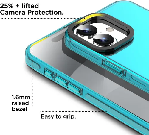 Miniatura 215 de AICase Funda protectora para iPhone 16 compatible con iPhone 16, delgada, ligera, transparente [no amarillenta] Diseño vibrante