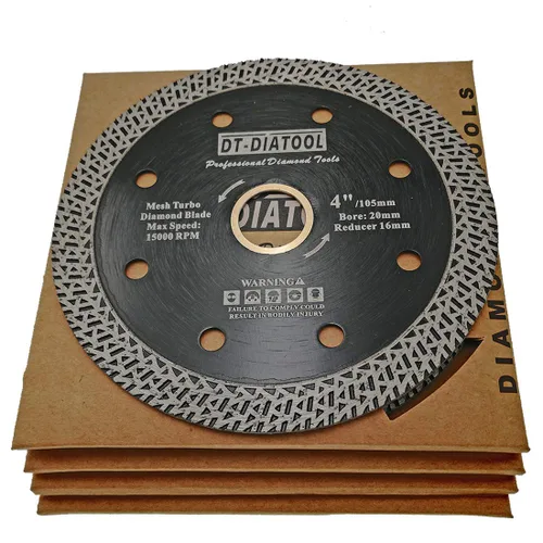 Miniatura 8 de DT-DIATOOL Hoja de granito de diamante de 4 pulgadas para azulejos de porcelana de mármol, disco de corte de diamante de cerámica con segmentos