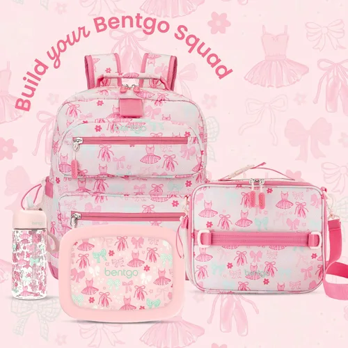 Miniatura 7 de Bentgo Kids Prints Lunch Bag - Double-Insulated, Reusable, for Kids 3+, Adjustable Strap; Holds Lunch Box/Water Bottle/Snacks; Easy-Clean